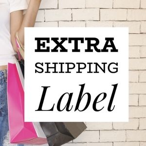 Extra shipping label created for live show only